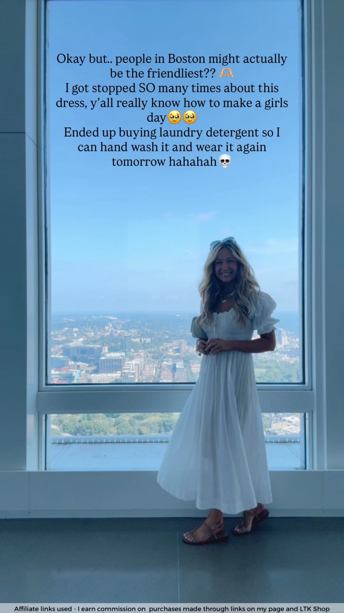 What I wore in Boston

White floaty dress
Doen dress