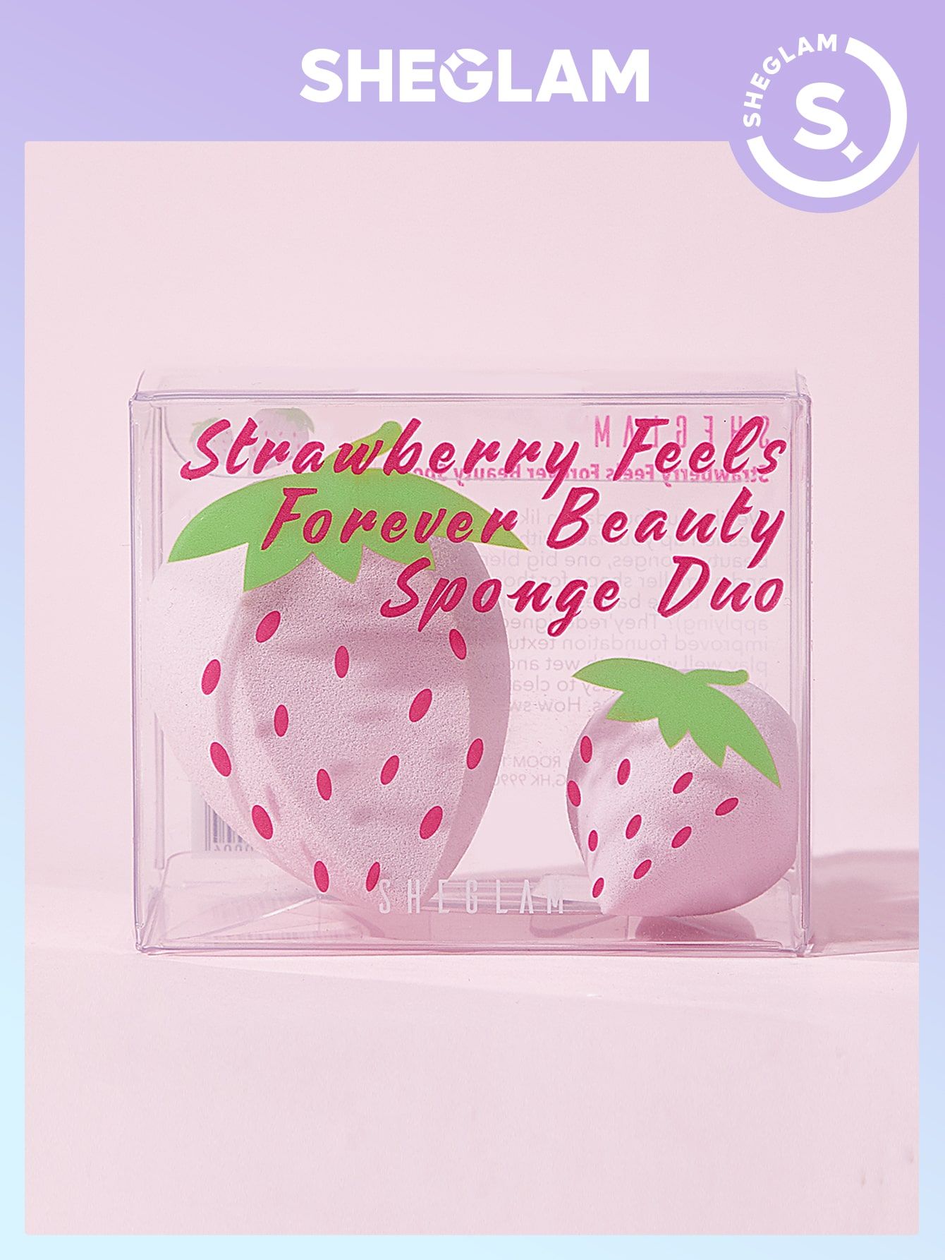 SHEGLAM Strawberry Feels Forever Beauty Sponge Duo | SHEIN