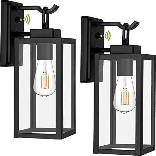 Hykolity Outdoor Wall Lantern Exterior Wall Light, Matte Black Wall Sconce Lighting Fixture, Arch... | Amazon (US)