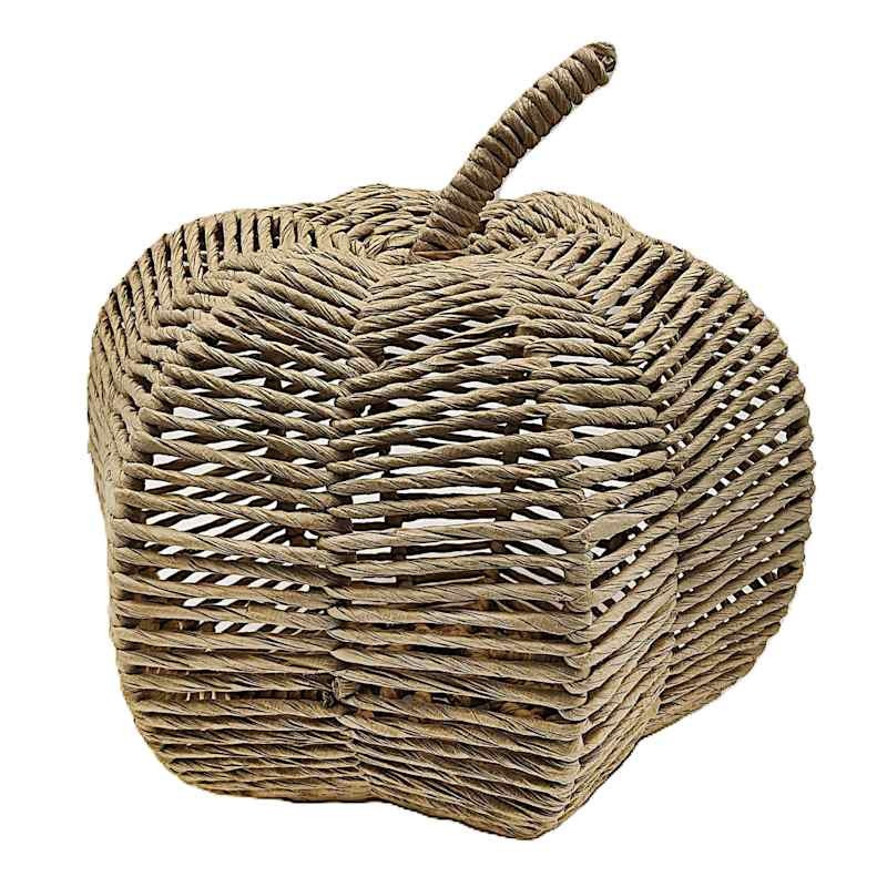 Orange Natural Raffia Pumpkin, 9.5" | At Home