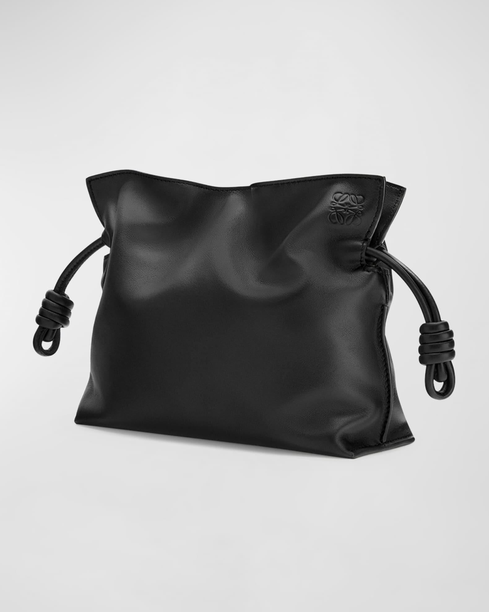 Loewe Flamenco Mini Napa Drawstring Clutch Bag | Neiman Marcus