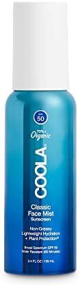 COOLA Organic Sunscreen SPF 50 Sunblock Face Mist, Dermatologist Tested Skin Care for Daily Prote... | Amazon (US)