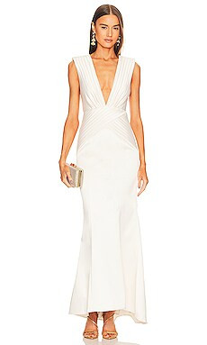 Michael Costello x REVOLVE Sara Gown in Ivory from Revolve.com | Revolve Clothing (Global)