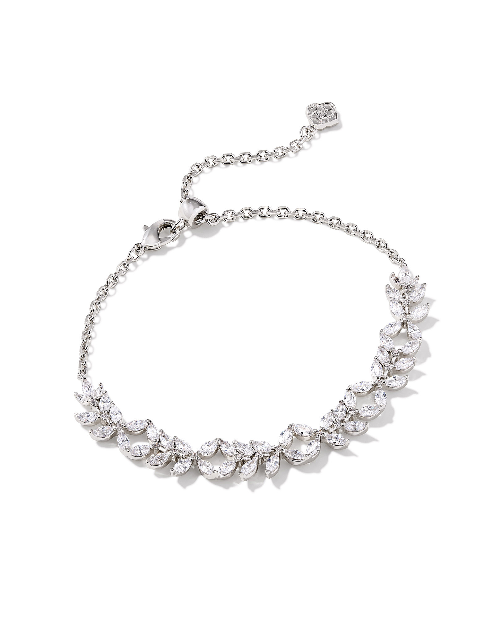 Rosalie Silver Tennis Bracelet in White Crystal | Kendra Scott | Kendra Scott