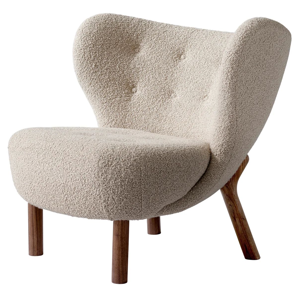 Little Petra lounge chair, Karakorum 003 - walnut | Finnish Design Shop (FI)