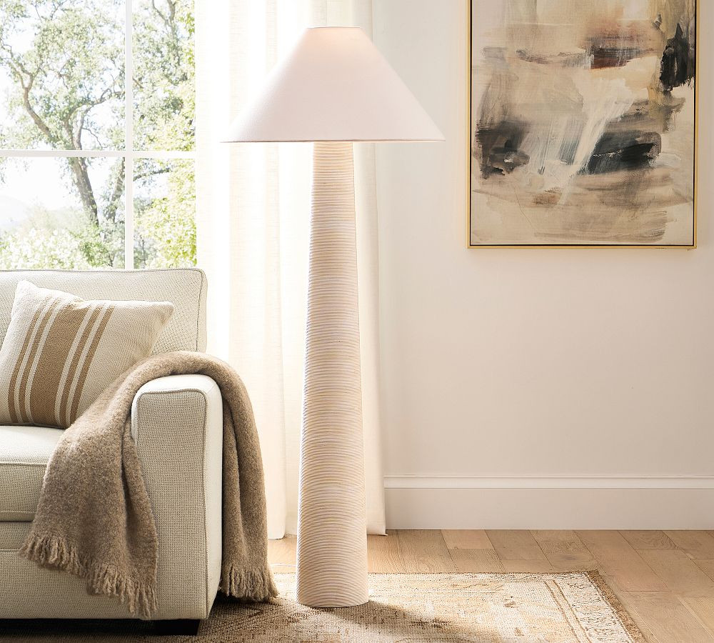 Harbor Rattan Floor Lamp (58") | Pottery Barn (US)