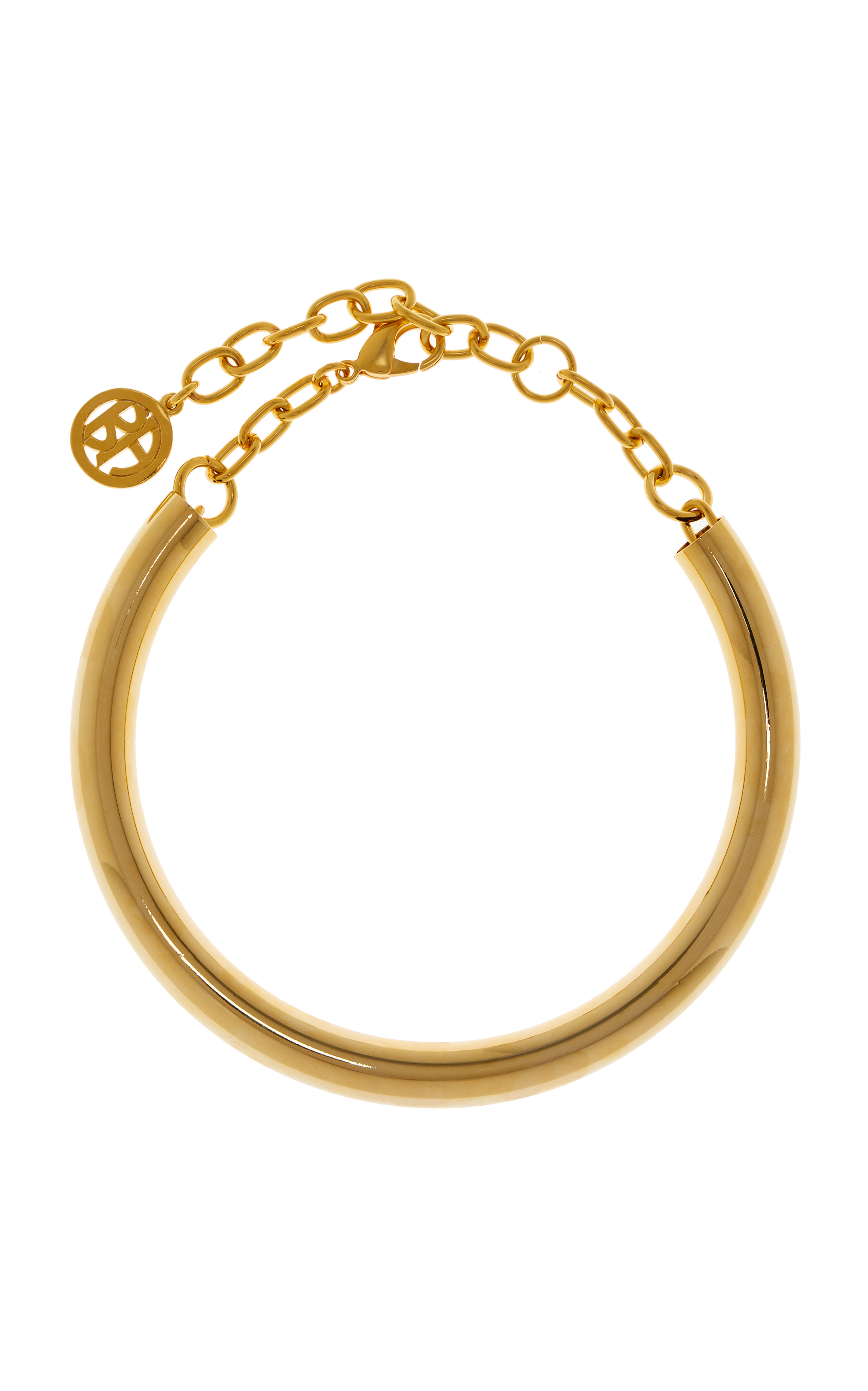 Exclusive Tubular 24K Yellow Gold-Plated Necklace | Moda Operandi (Global)