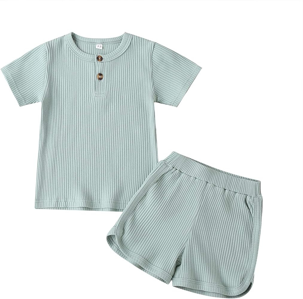 Unisex Toddler Short Sleeve Two Piece Outfit | Amazon (US)