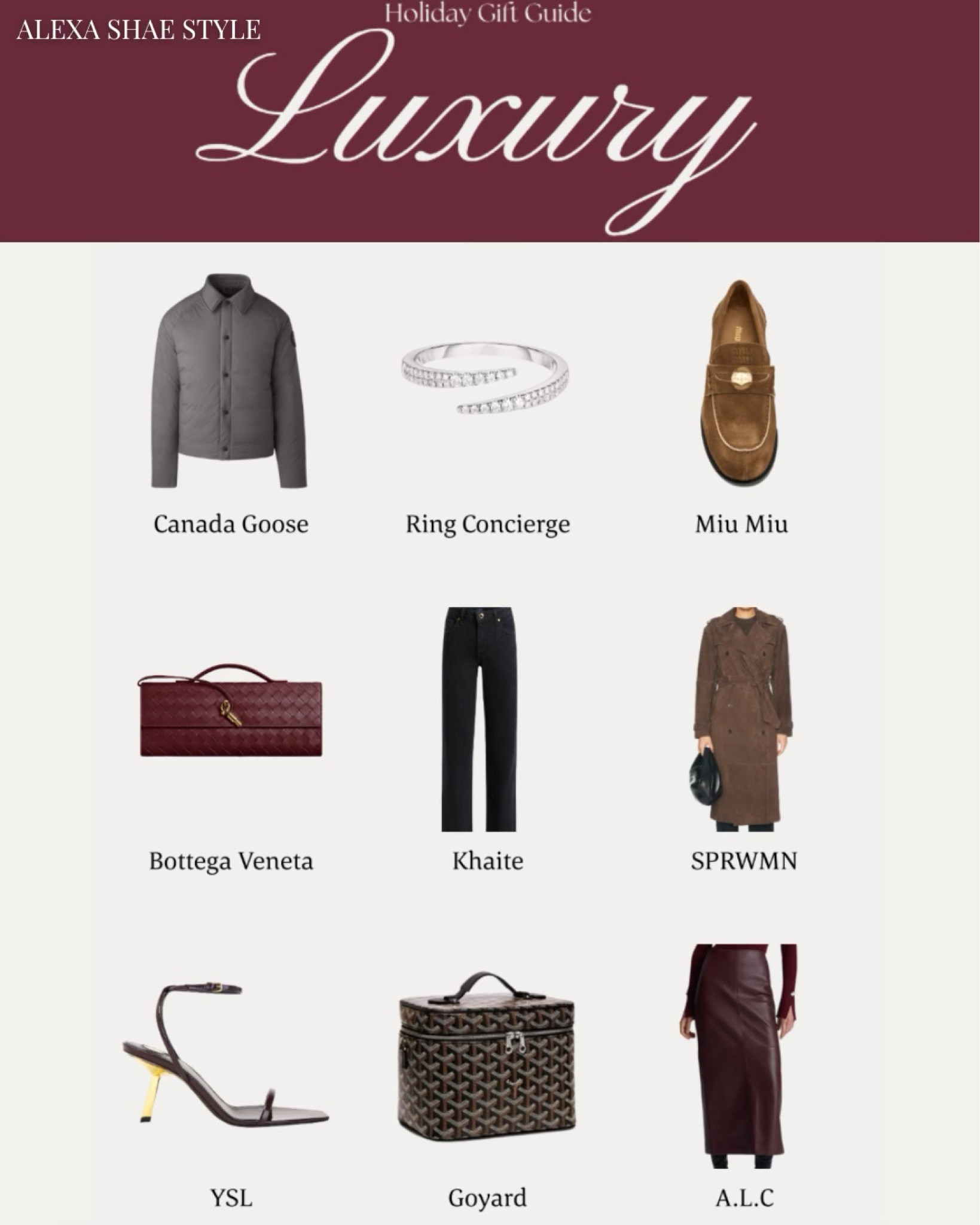 Gift Guide-Luxe 

#LTKSeasonal #LTKHoliday #LTKGiftGuide