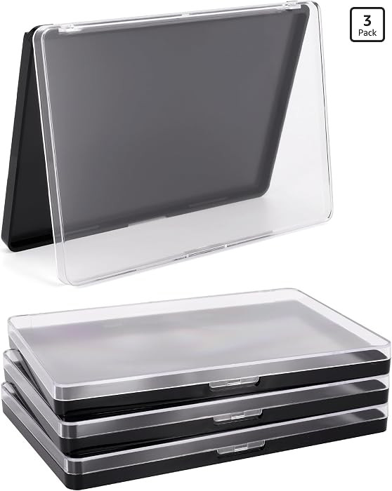 Magnetic Makeup Palette Empty with Clear Top, 3Pack Empty Eyeshadow Pan Dispensing Storage Box wi... | Amazon (US)