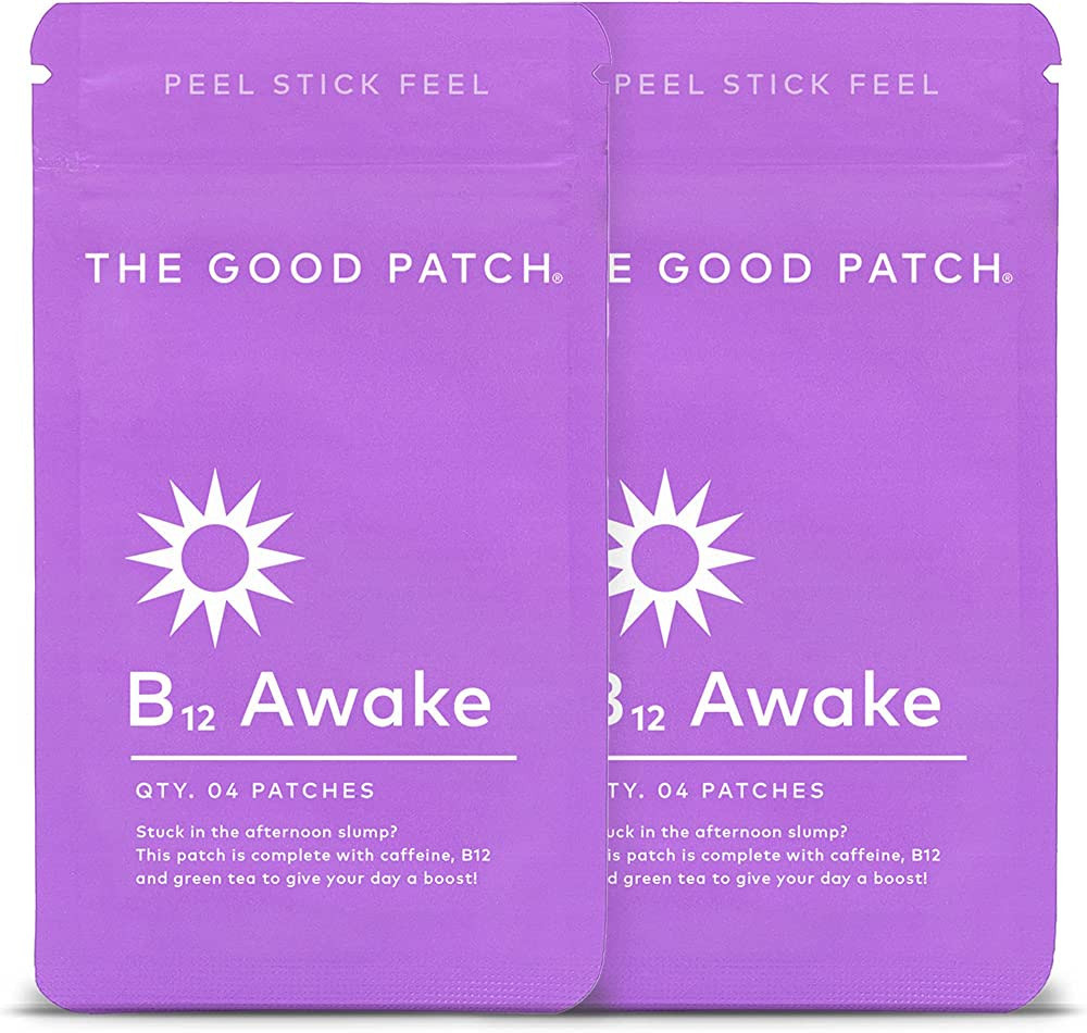 The Good Patch B12 Awake Patch with Plant-Based Ingredients, Infused with Caffeine, B12, and Gree... | Amazon (US)
