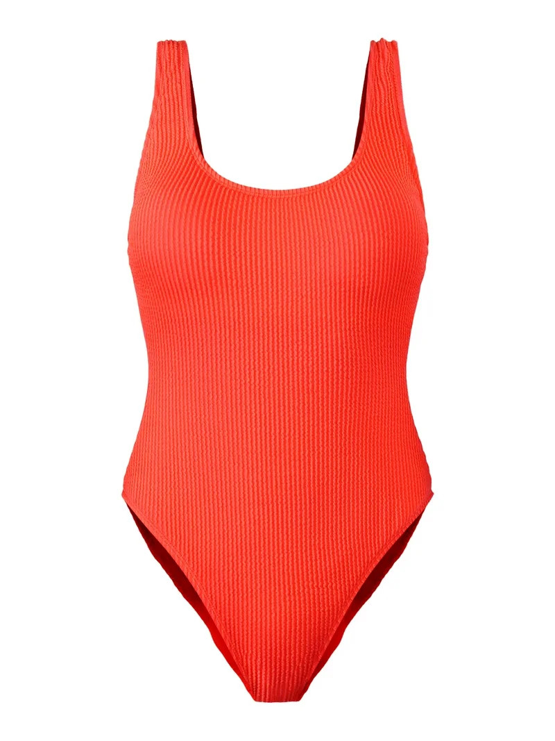 No Boundaries Women's and Women's Plus Crinkle One Piece Swimsuit, Sizes XXS-XXL | Walmart (US)