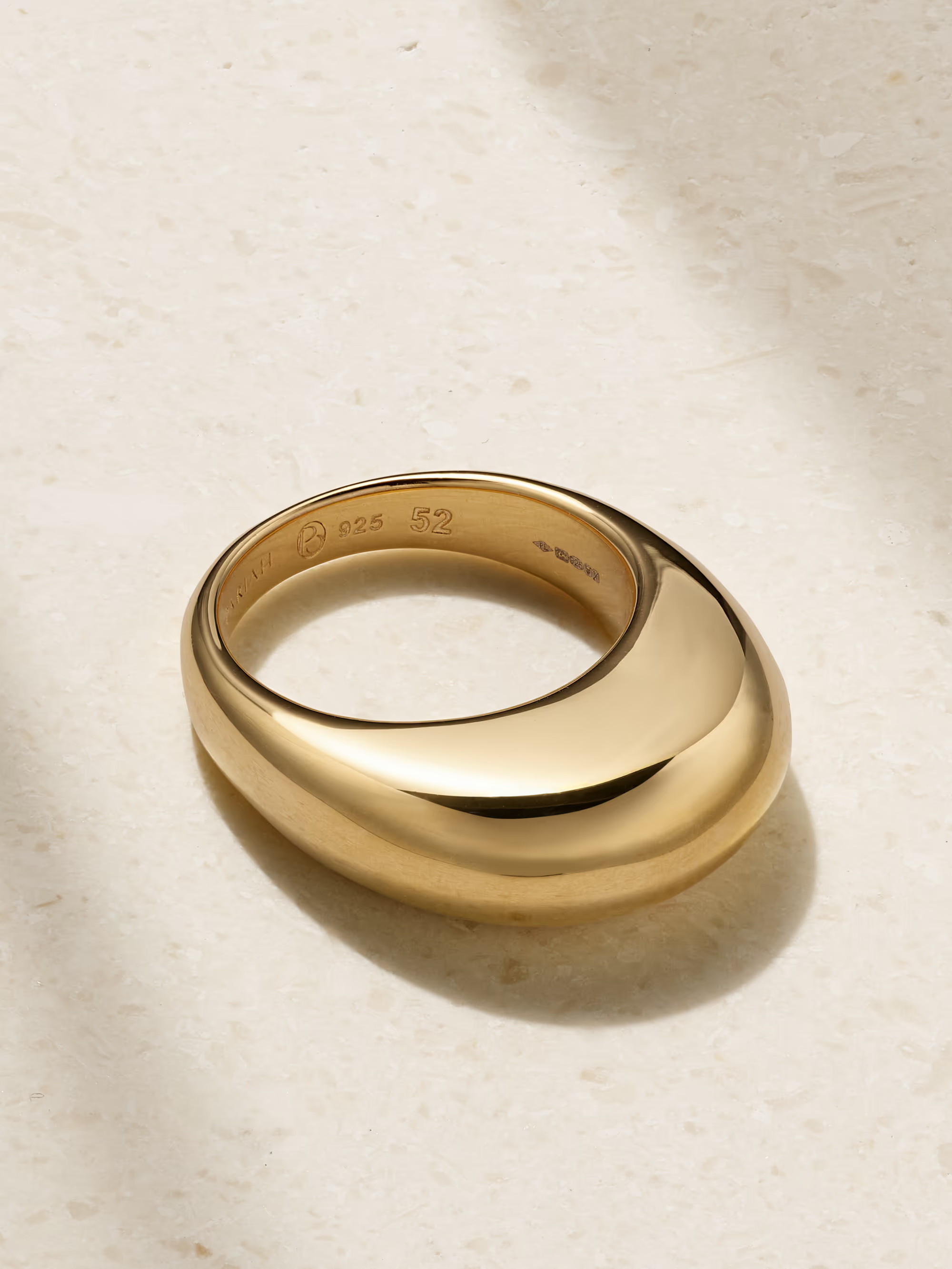 + NET SUSTAIN The Curve recycled gold vermeil ring | NET-A-PORTER (UK & EU)