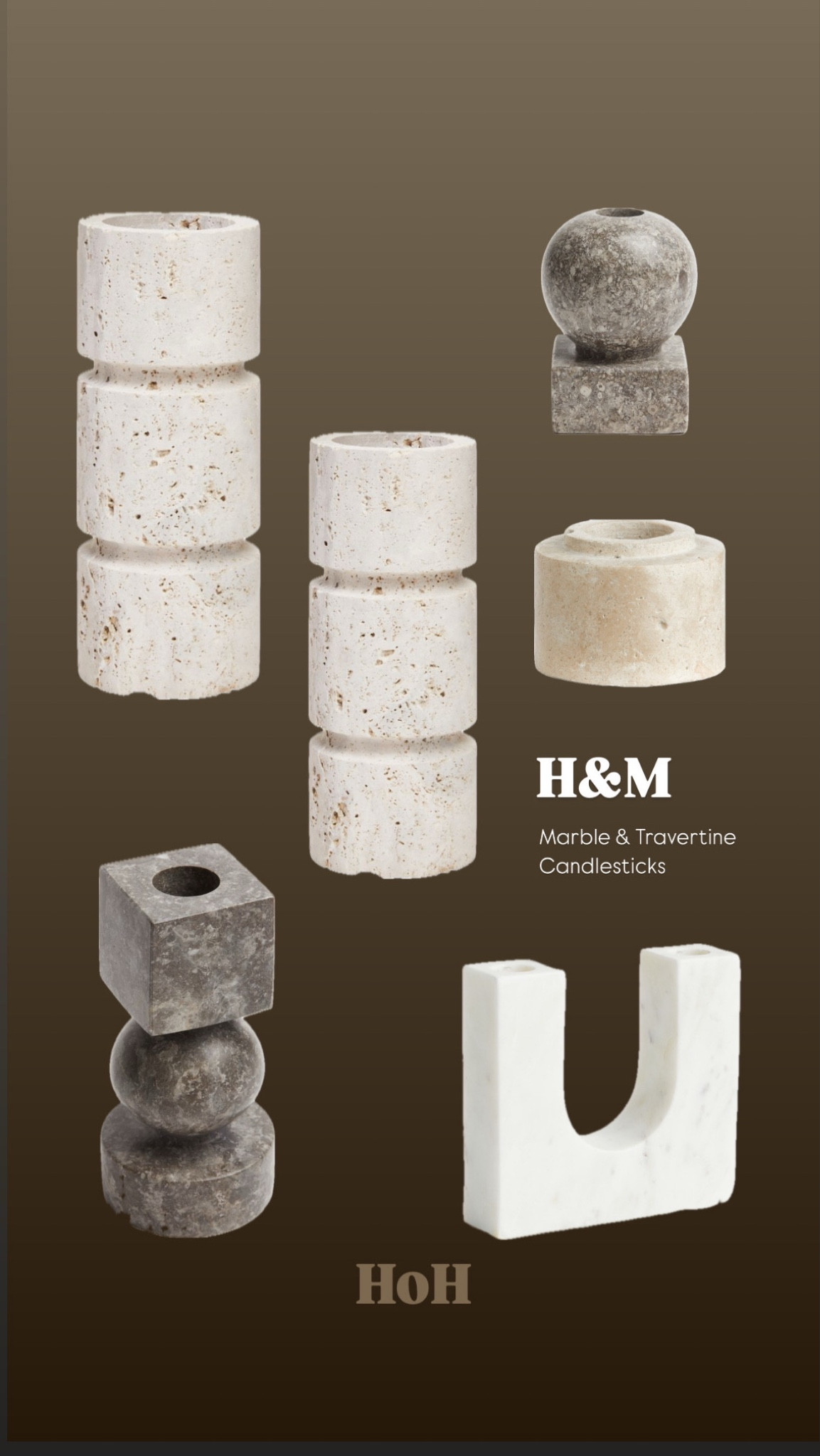 Marble & Travertine candleholders 

H&M travertine candleholders, marble candlesticks, home decor, marble, travertine, neutral decor 

#LTKeurope #LTKhome #LTKuk