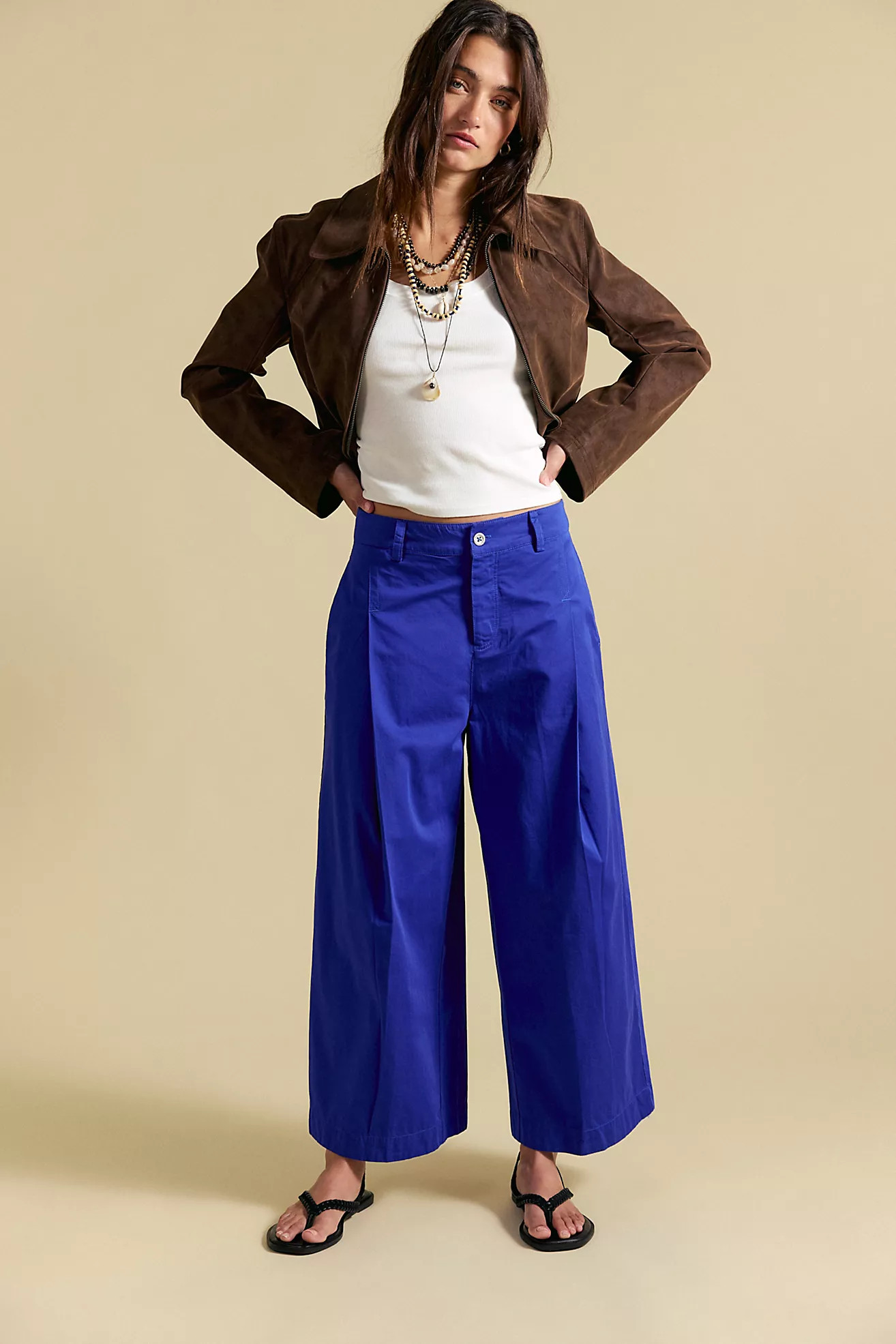 Silverlake Wide-Leg Chino Trousers | Free People (Global - UK&FR Excluded)