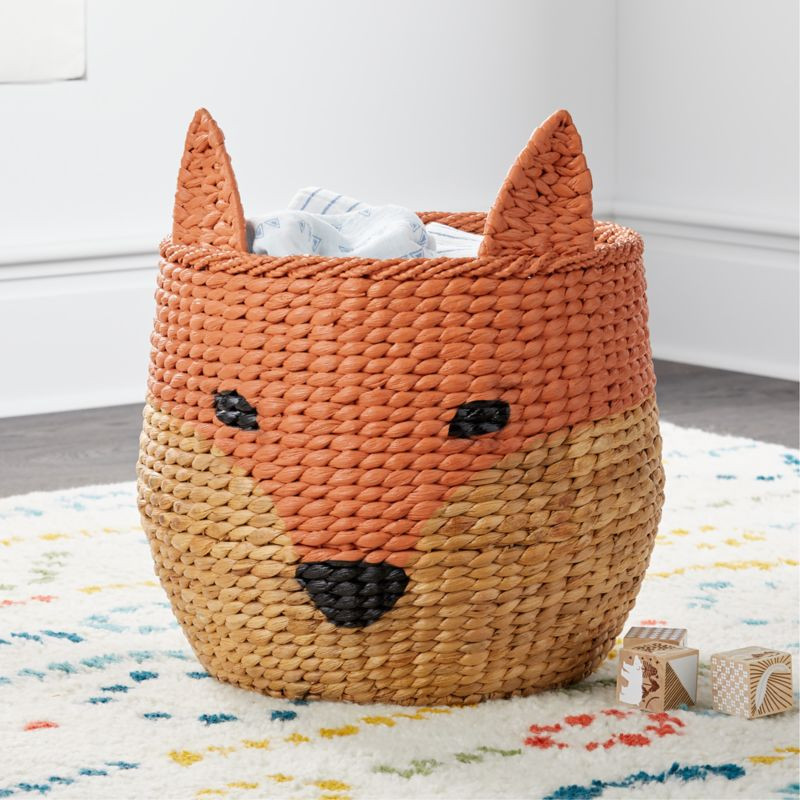 Fox Floor Toy Bin + Reviews | Crate & Kids | Crate & Barrel