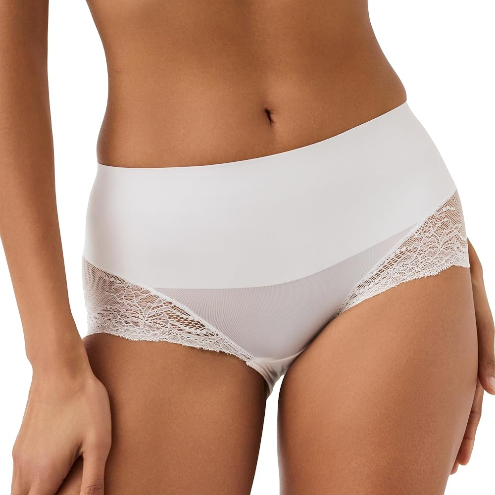 SPANX SPANXsmooth Undie-tectable Lace Hi-Hipster - Comfortable Core Control - Lace Shapewear - No... | Amazon (US)