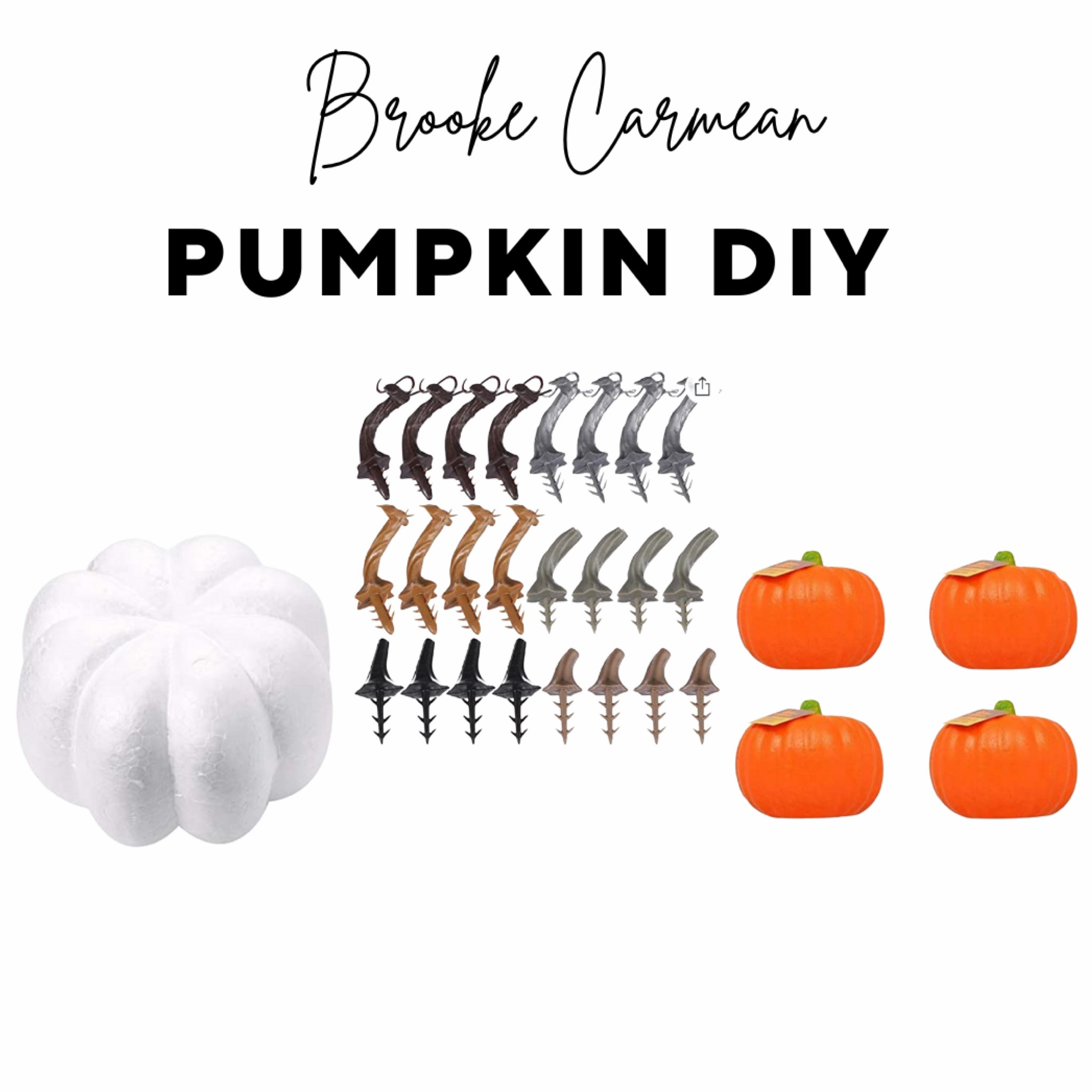 Pumpkin DIY materials! #fall #craft 

#LTKHalloween #LTKfamily #LTKSeasonal