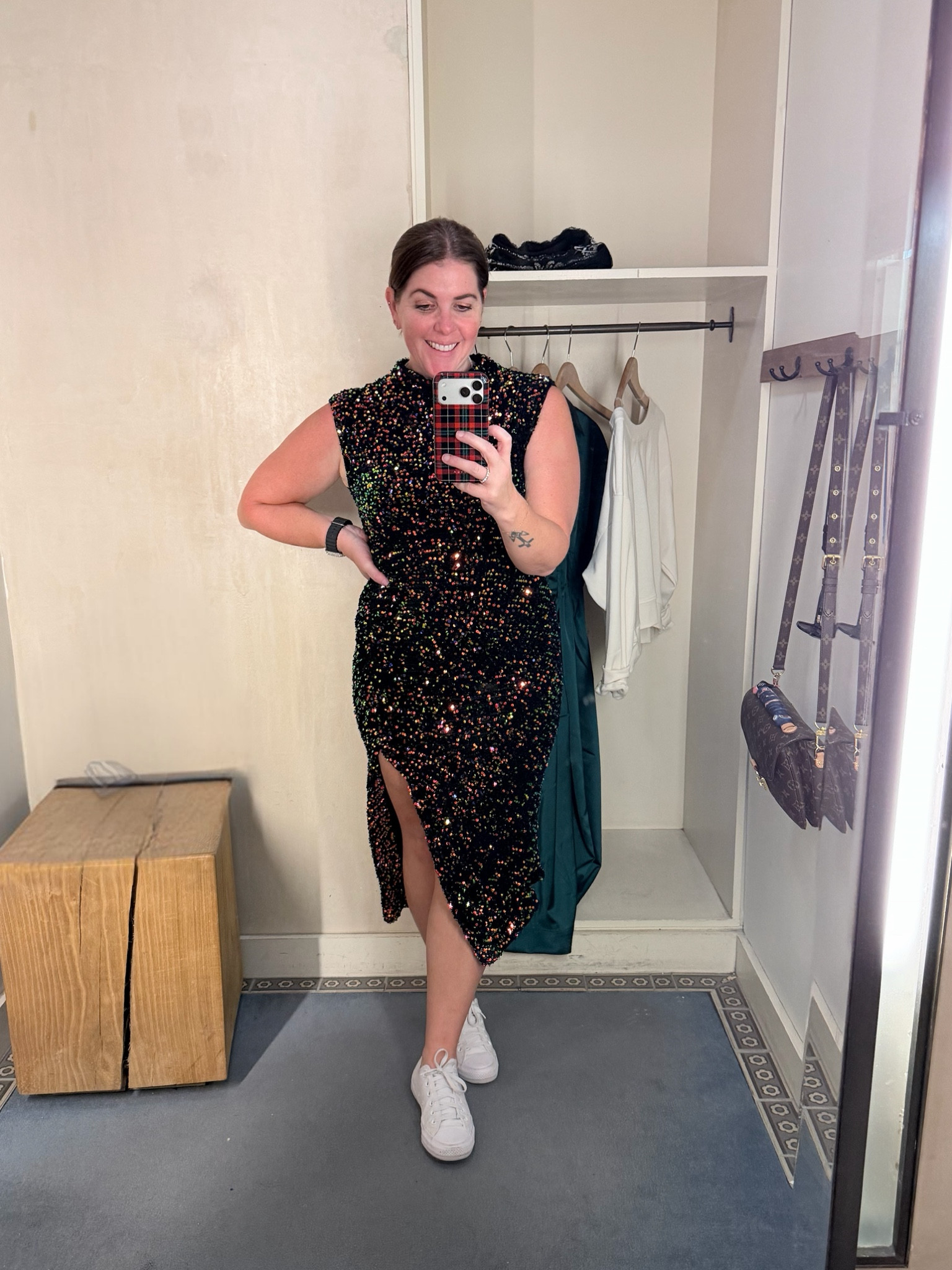 Original price: $188.00
Sale price: $139.95

If you are looking for a sequin dress, this is your winner. The dress runs TTS and you can get an additional 50% off the sale price! 

#LTKMidsize #LTKFindsUnder100 #LTKSaleAlert