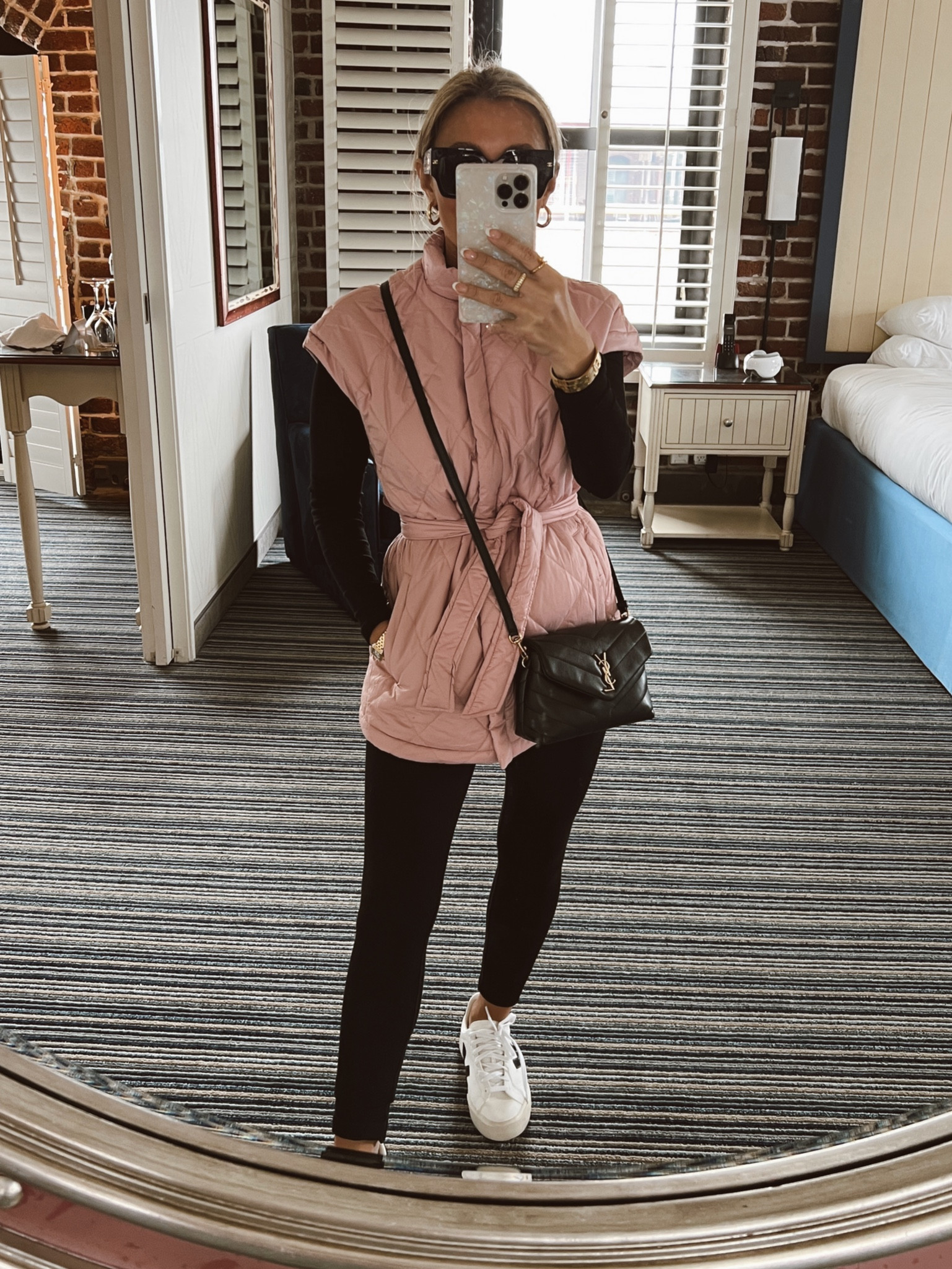 The best vest ever! This puffer belted vest is going to warm you up. Wearing an xs and I’m literally obsessed with it! 

#LTKtravel #LTKstyletip #LTKunder50