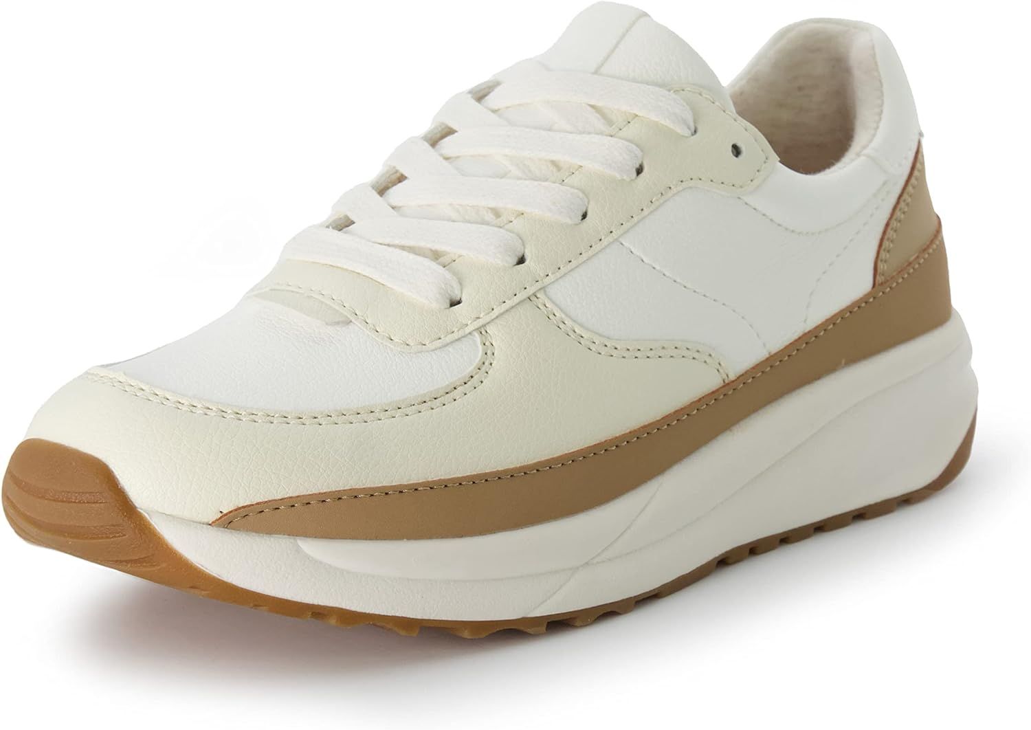 Amazon.com | CUSHIONAIRE Women's Score lace up Sneaker +Comfort Foam, Wide Widths Available | Fashio | Amazon (US)