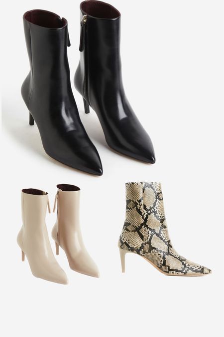 H&M heeled ankle boots 