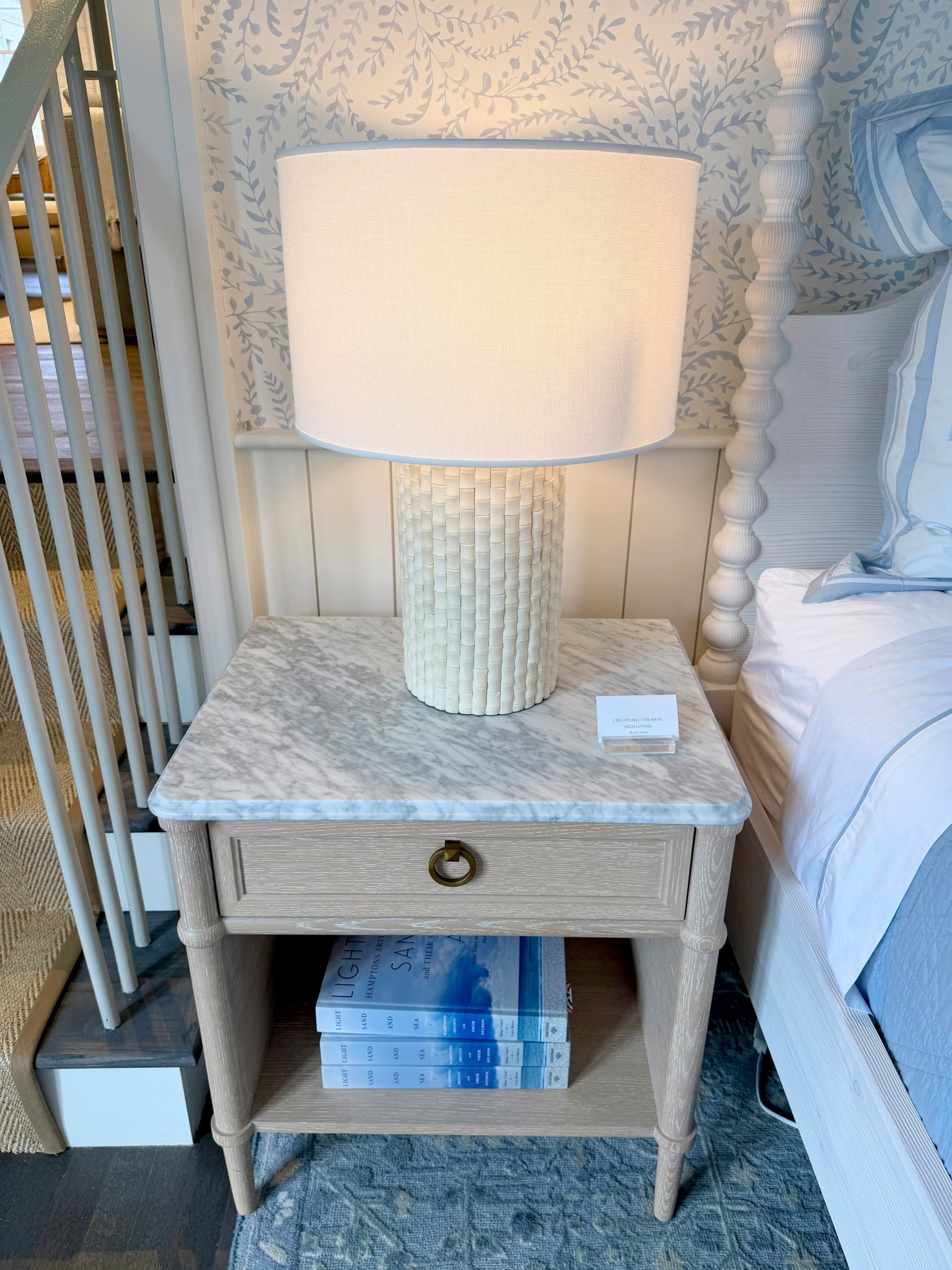 Sale alert at Serena & Lily! 🤍 The Chesapeake 1-Drawer Nightstand is such a beautiful bedside piece with its Carrara marble top and warm oak frame. 🤩 The subtle tapered legs and clean design give it that refined, timeless look while the drawer keeps nighttime essentials neatly tucked away. 🫶🏻 A lovely luxury nightstand moment—linked the whole look and more from the Chesapeake collection! ✨ #SerenaAndLily #BedroomInspo #nightstand 

#LTKSaleAlert #LTKHome