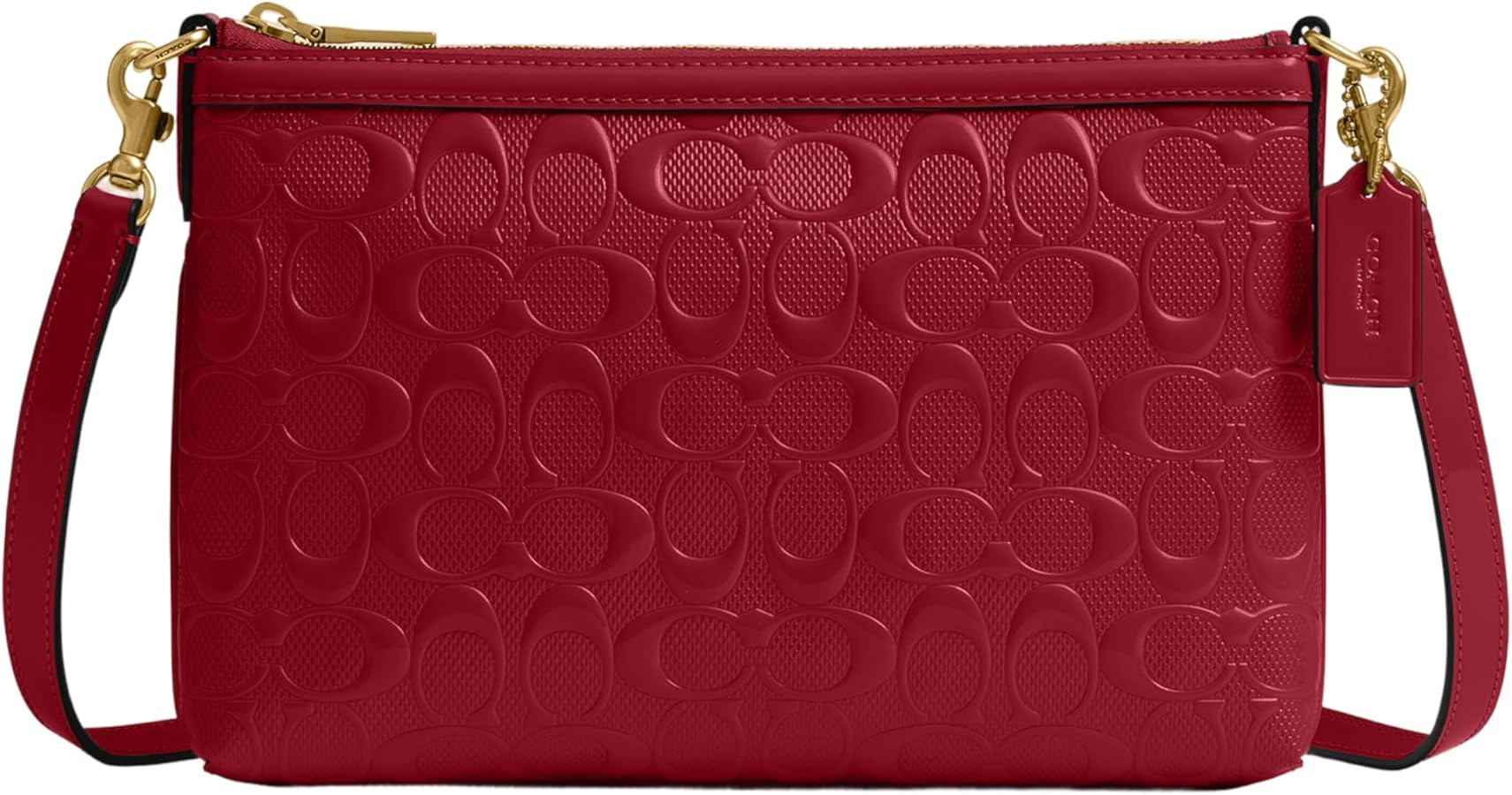 COACH womens Legacy Zip Top Crossbody in Signature Leather | Amazon (US)