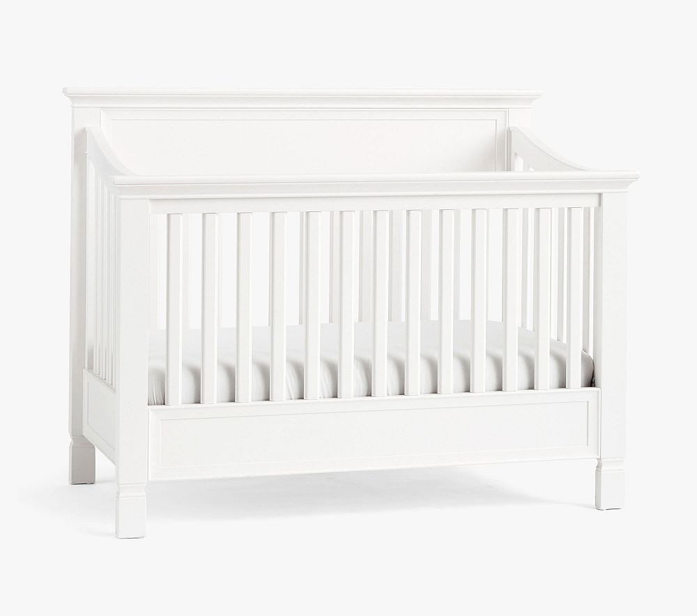 Larkin 4-In-1 Convertible Crib, Simply White | Pottery Barn Kids