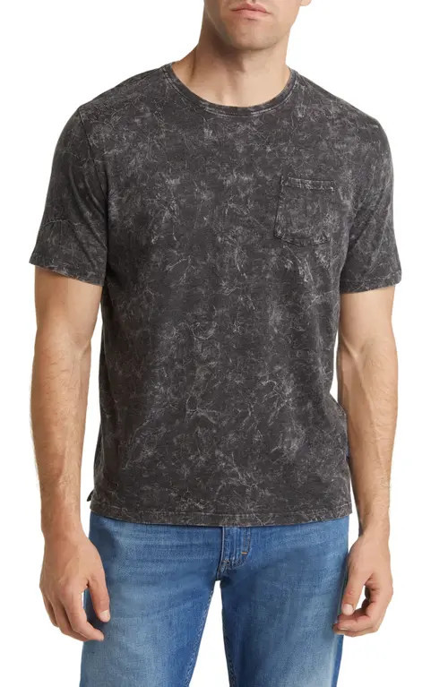 Stone Rose Acid Wash T-Shirt in Black at Nordstrom, Size 2 | Nordstrom