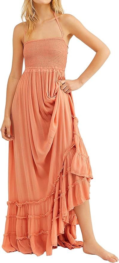 R.Vivimos Womens Summer Cotton Sexy Backless Long Dresses | Amazon (US)