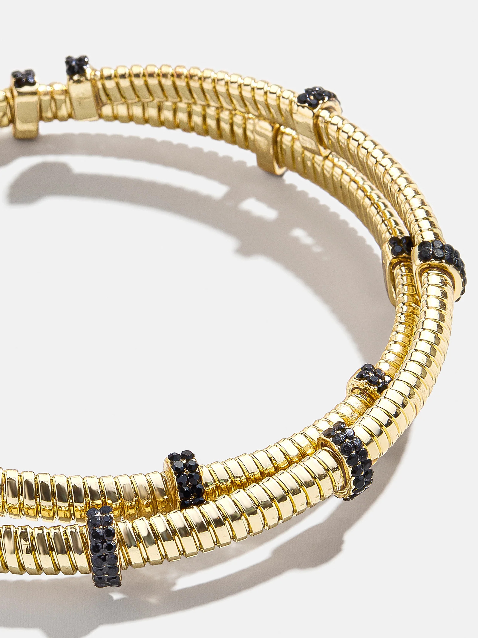 Eve Cuff Bracelet - Gold/Black | BaubleBar
