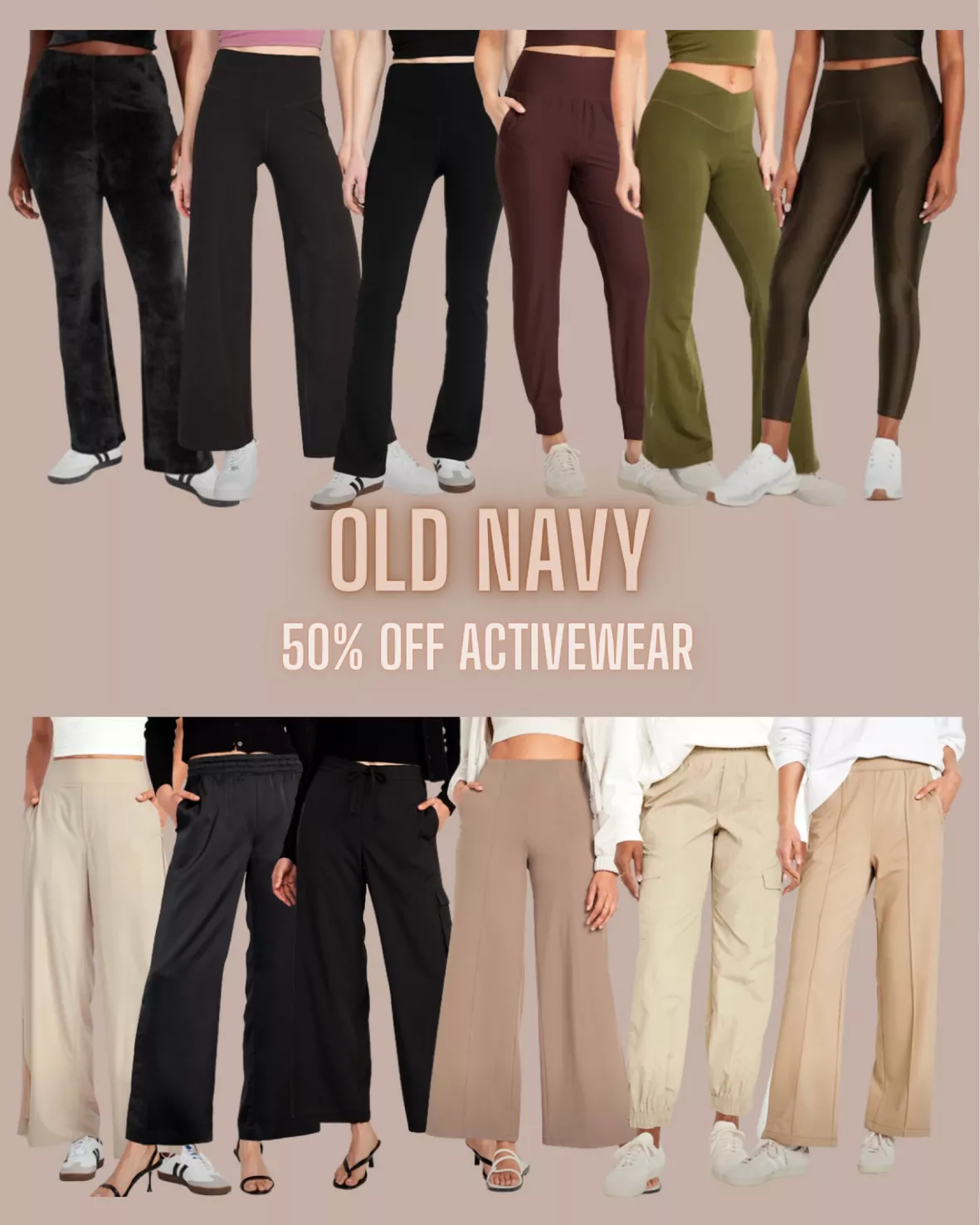 Old Navy High-Waisted StretchTech Split-Front Wide-Leg Pants for Women