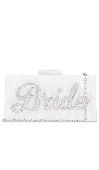 Bride Clutch Bag in Ivory Rhinestone | Revolve Clothing (Global)