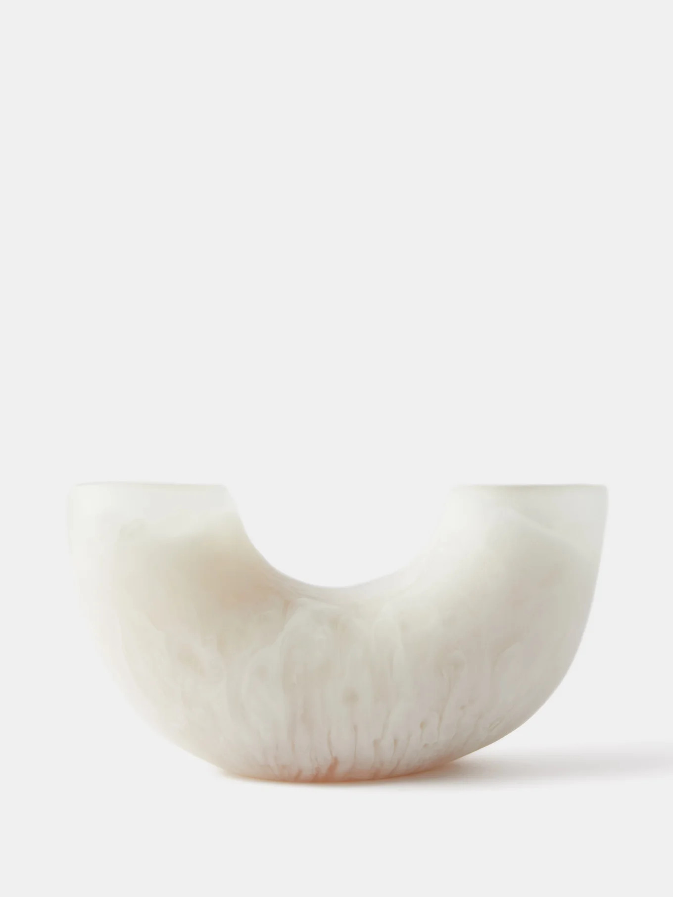 Horn large marbled-resin vase | Matches (APAC)
