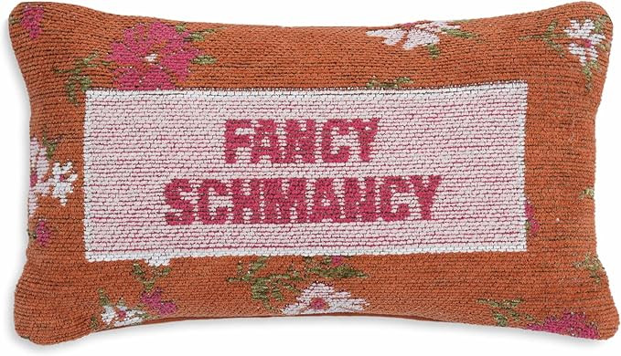 Tov Furniture Fancy Schmancy Jacquard Cotton Pillow | Amazon (US)