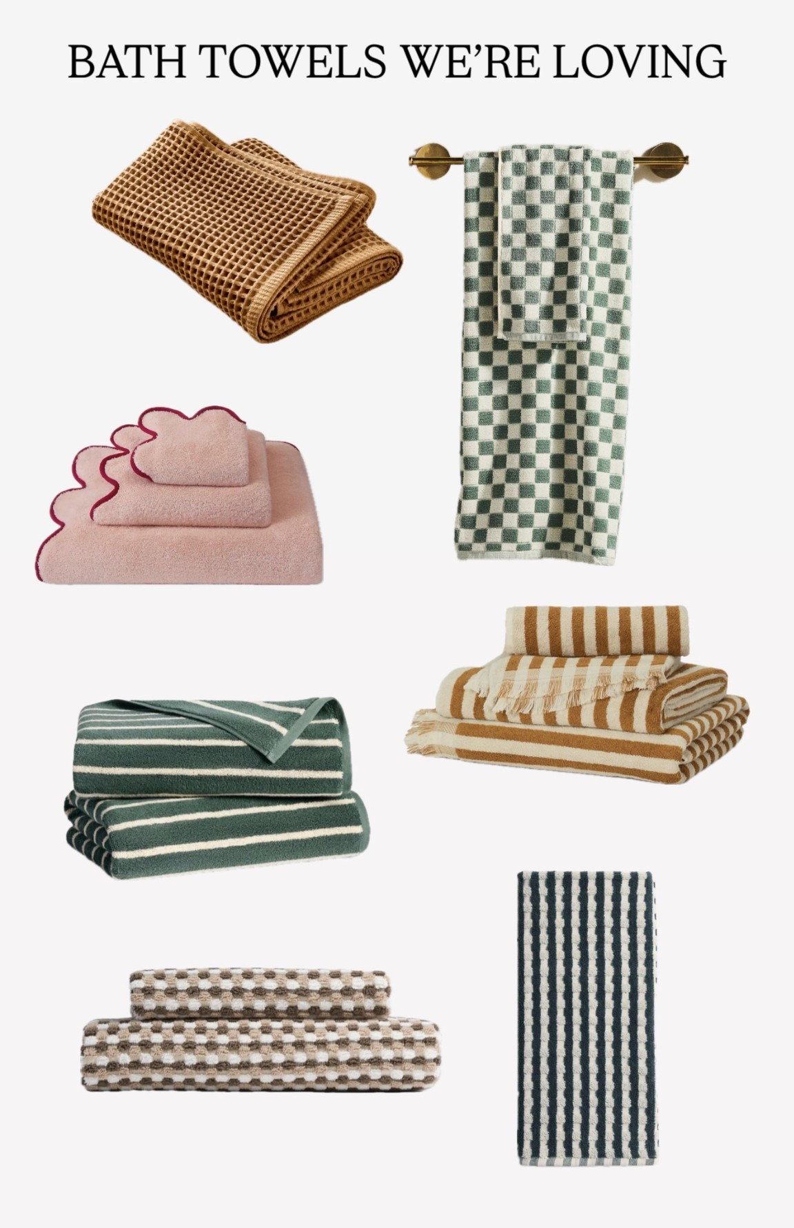 I’m personally SO over white bath towels - these patterned ones end up lasting so much longer!

#LTKHome