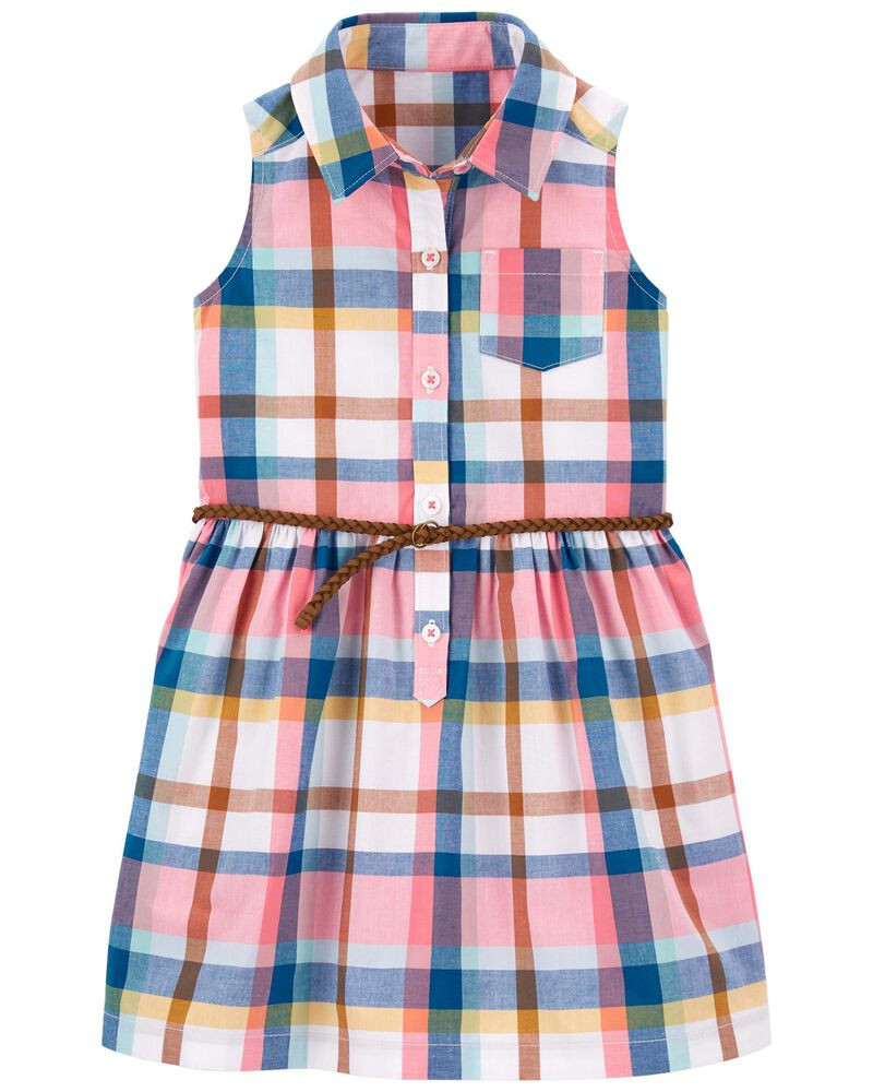 Plaid Belted Shirt Dress | Carter's