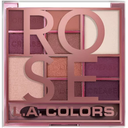 L.A. COLORS Eyeshadow 10 Color Color Block Palette Rose 0.56 fl oz | Walmart (US)