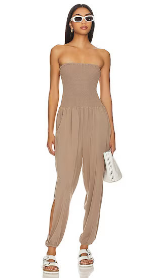 Strapless Jumpsuit in Hazelnut | Revolve Clothing (Global)
