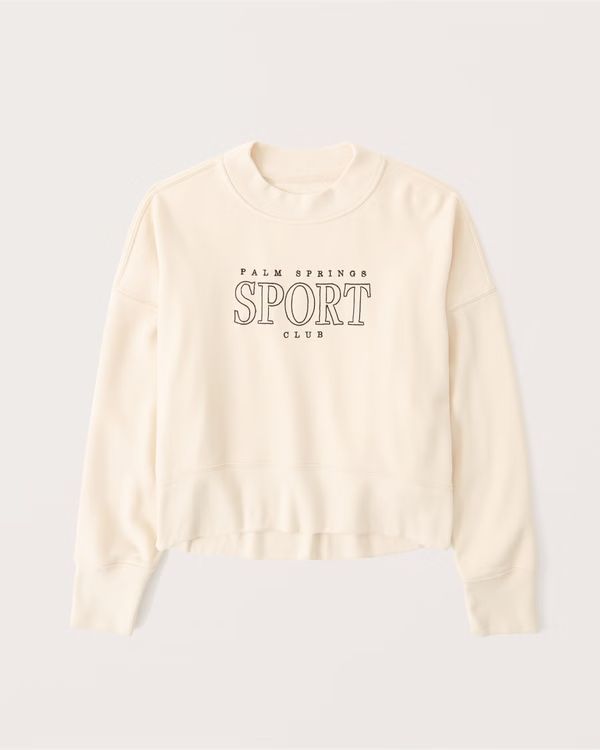 90s Sharkbite Graphic Crew Sweatshirt | Abercrombie & Fitch (US)