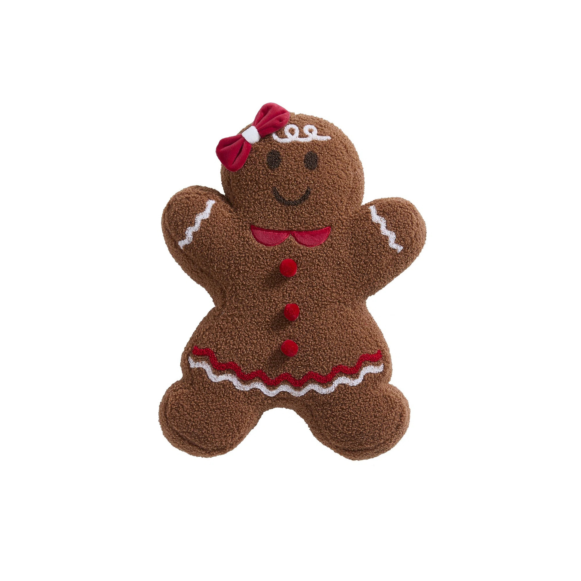 Gingerbread Girl 16" x 13" Holiday Decorative Pillow | Wayfair North America