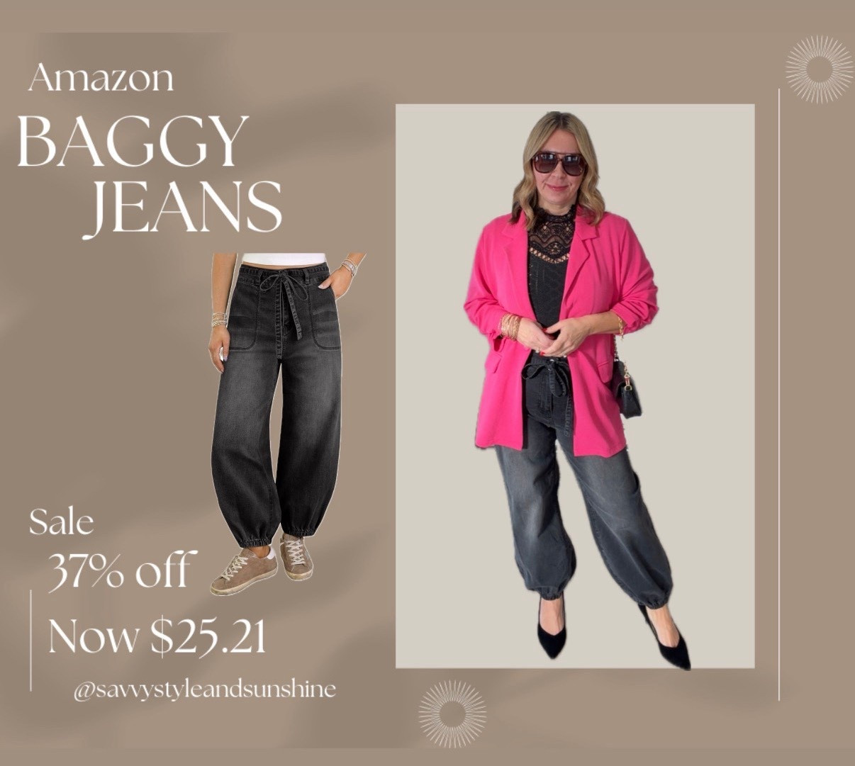 Valentines outfit women idea, date night outfits. I'm loving these jeans I'm in an 8, lace bodysuit is a large and my blazer is no longer in stocked so l shared similar hot pink ones. The jeans have a 20% off coupon on top of the sale price right now!!!

#LTKValentine #LTKOver40 #LTKselfcare