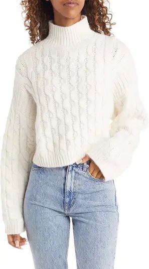 Turtleneck Cable Stitch Sweater | Nordstrom