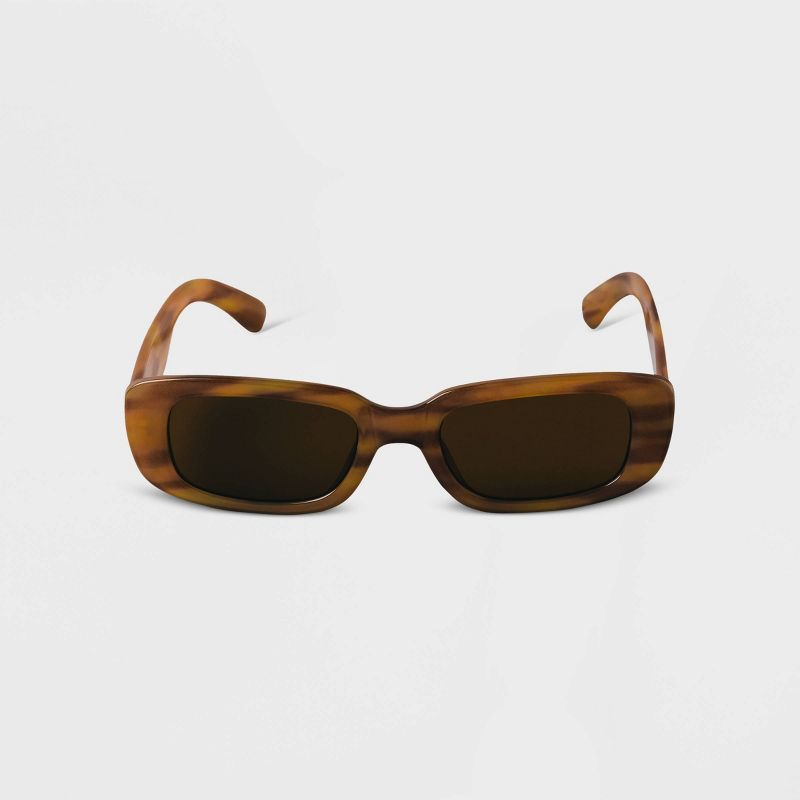 Women's Narrow Rectangle Sunglasses - A New Day™ | Target