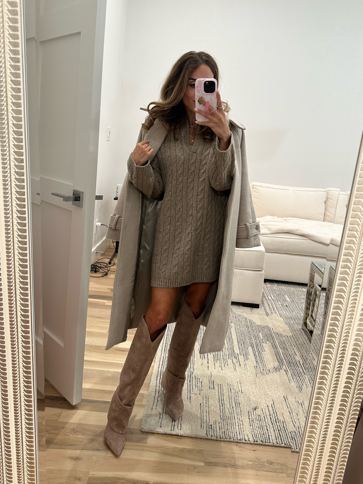 Cable knit sweater dress size xxs petite code afbelbel 

#LTKSeasonal #LTKFindsUnder100 #LTKFindsUnder50