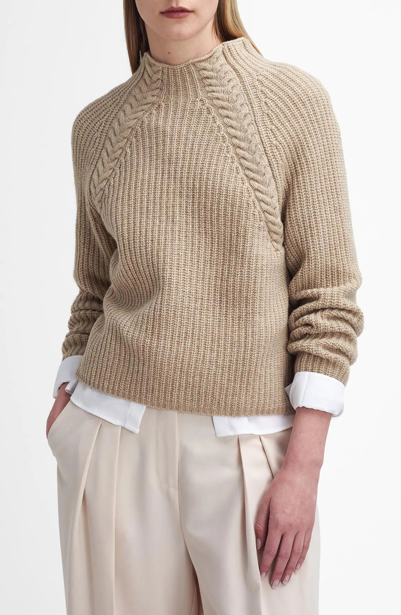 Rhonda Funnel Neck Wool Blend Sweater | Nordstrom