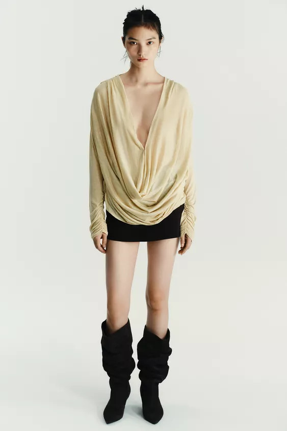 DRAPED TOP | Zara US