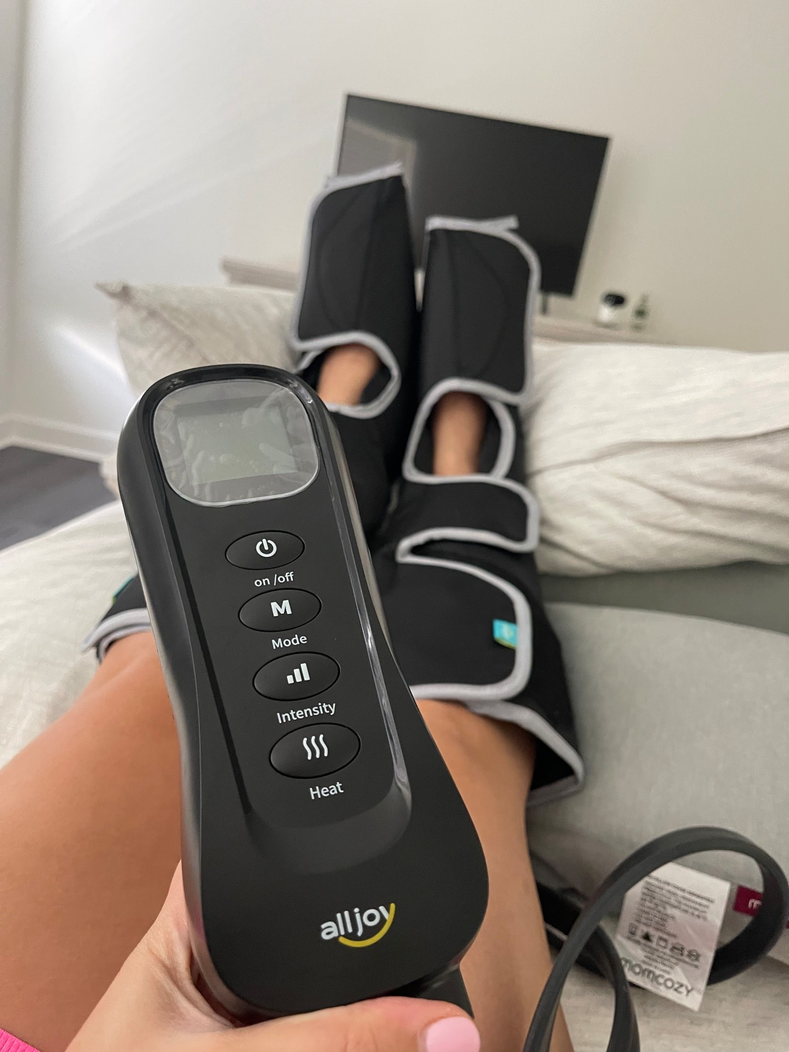 This foot + leg massager is elite after a long day on your feet. 🦶✨
It legit feels like a spa moment at home.
#AlljoyMassager #SelfCareAtHome #MomRecoveryMode #RelaxationGoals #LTKHome

#LTKHome #LTKFamily #LTKMens