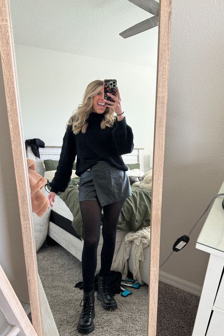All Black Everything 🖤 this is not my typical outfit but I loved it! 

Winter Outfit | Black Sweater | Combat Boots | Brunch Outfit 

#LTKSeasonal #LTKstyletip #LTKMostLoved
